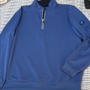 F&G Tech Blue Quarter-Zip Pullover